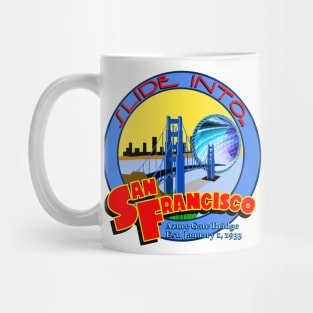 Slide Into San Francisco with Sliders Azure Gate Bridge Mug